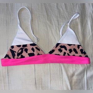 SHEIN size S cheetah print bikini top